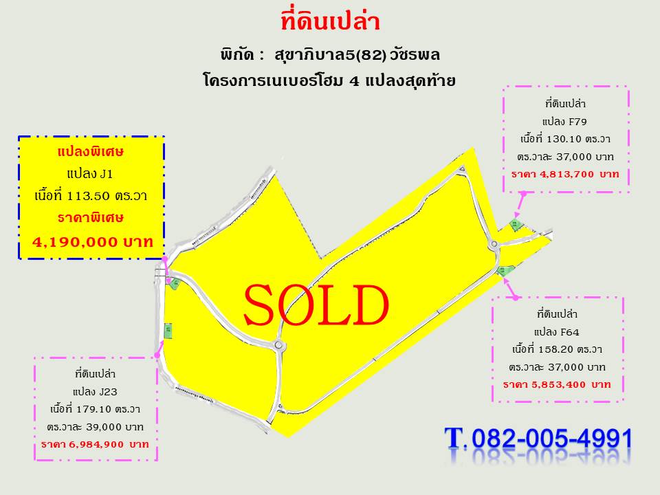 ขายที่ดินทำเลคลองสามวา วัชรพล